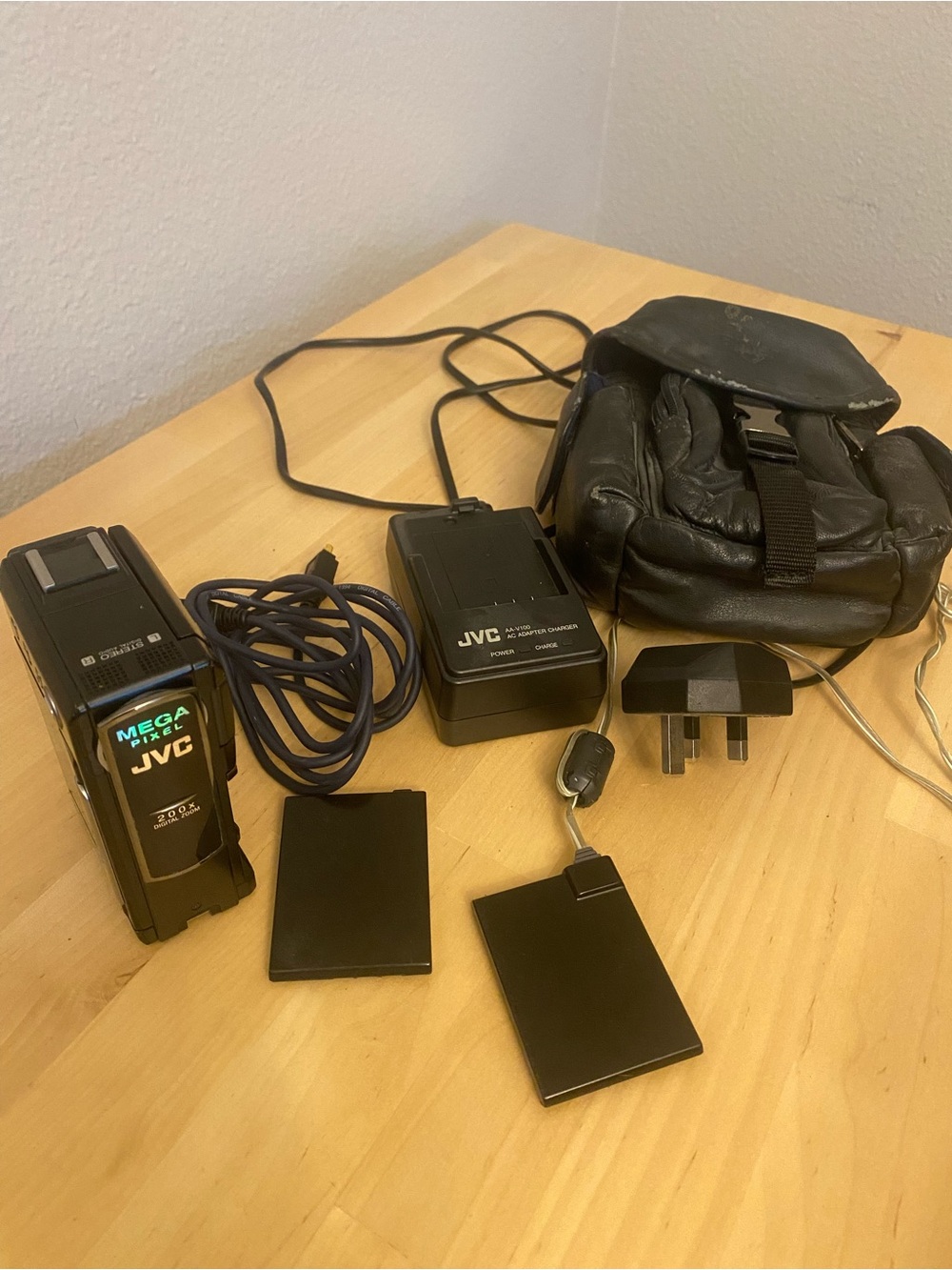 JVC Mega Pix Camcorder with Charger and Case - Black